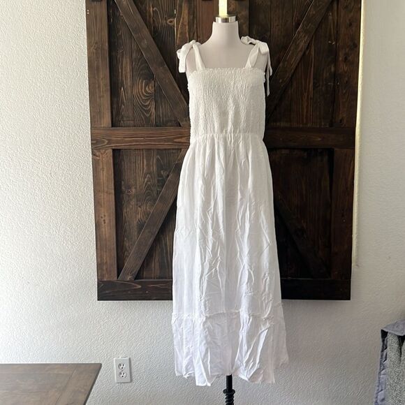 ZESICA Boho Spaghetti Strap Square Neck Solid Color Ruffle A Line Beach - Picture 3 of 11